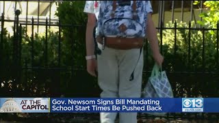 Gov. Newsom Signs Bill Mandating School Start Times Be Pushed Back