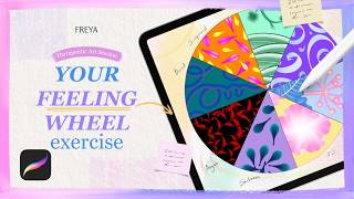 Your Feelings Wheel Exercise | Therapeutic Art session 🎨 screenshot 4