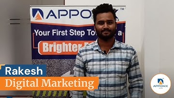 Testimonial By Rakesh on Digital Marketing at Apponix Technologies
