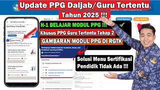 H-1 BELAJAR MODUL DI RGTK PPG GURU TERTENTU TAHAP 2 TAHUN 2025 !!! INI CARA MUDAH MENGERJAKANNYA!