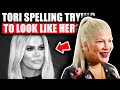 Is Tori Spelling Trying to Look Like Khloe Kardashian?!