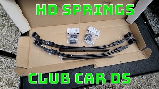 Golf Cart Heavy Duty Rear Springs Install On A 2007 Club Car DS