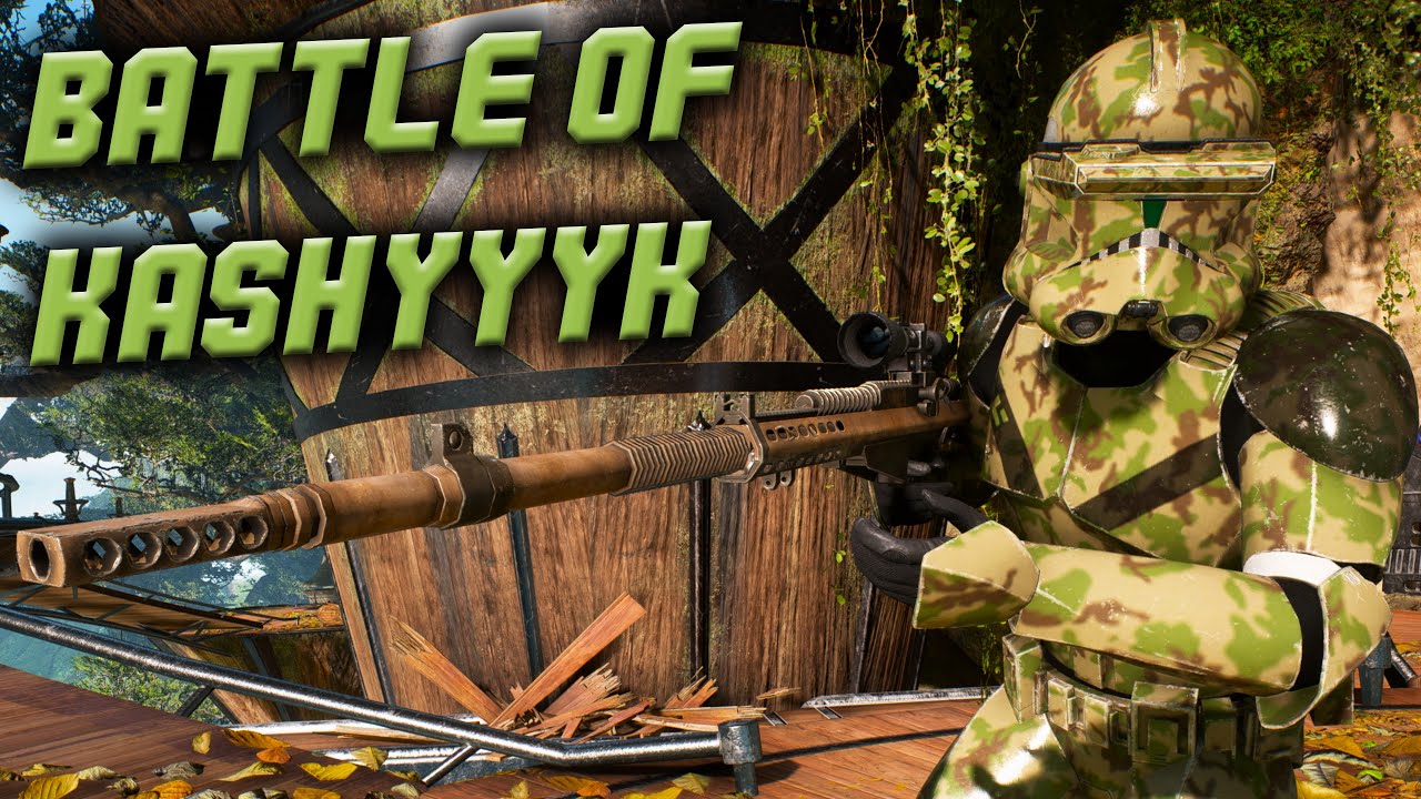 BATTLE OF KASHYYYK! Clone Troopers vs Battle Droids Army - Star Wars Battlefront 2 (2017)
