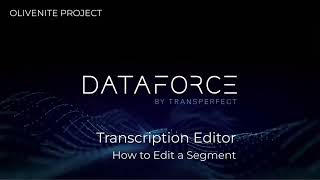 Dataforce, Transperfect transcription training. Olive invite. #onlineclasses. Data Annotation