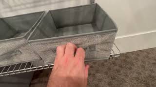 : mDesign Soft Fabric Closet Organizer Box with Front Pull Handle for Shelves Review