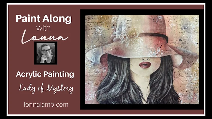 Easy Acrylic Painting Lady of Mystery