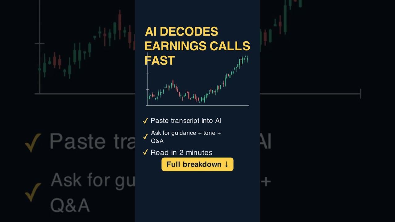 Thumbnail for AI Decodes Earnings Calls Fast #shorts