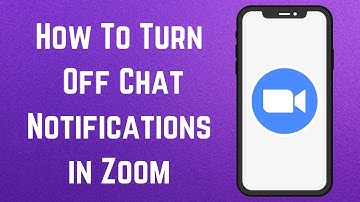 How To Turn Off Chat Notifications in Zoom | How to Disable Chat Notifications on Zoom |Zoom Meeting