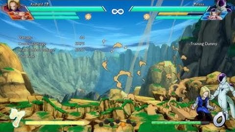 DRAGON BALL FighterZ: Android 18 Midscreen Combo 6.2K