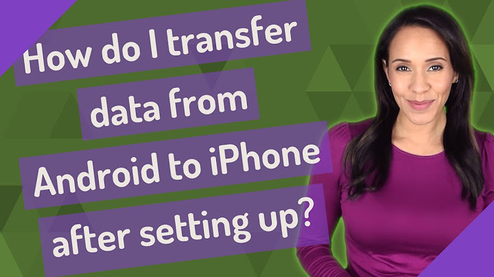 How to transfer data from android to iphone manually
