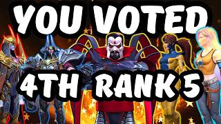My 4th R5: Counting Your Votes & Reading Your Comments For My Next Rank 5, 7 Star Champions