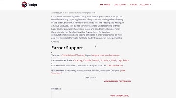 Access & Share Open Badges with Badgr