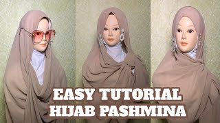 3 Cara Mudah Memakai Hijab Pashmina|| Tutorial Hijab Ramadhan,   Lebaran