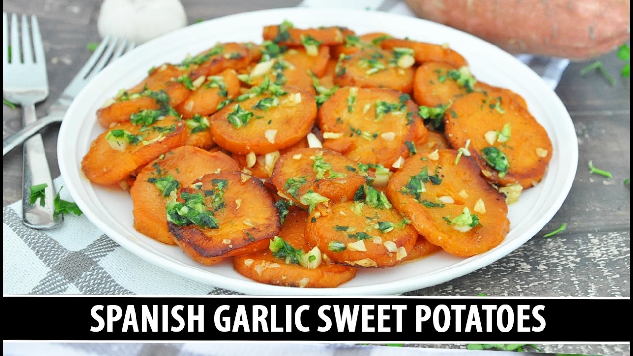 Spanish GARLIC Sweet Potatoes | Addictively Delicious & EASY to ...