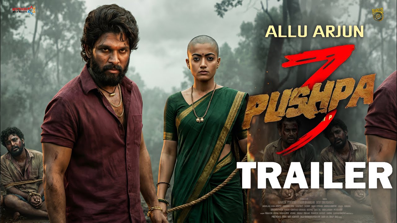 Pushpa 3 - The Rampage | Official Trailer | Allu Arjun | Sukumar | Rashmika | Fahadh New Updates