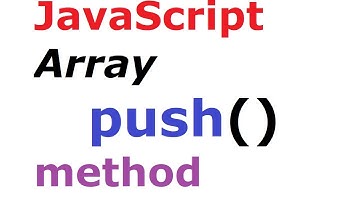 #JavaScript Array push() method