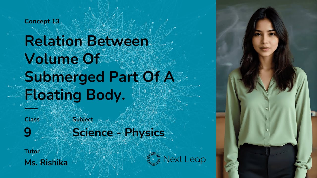 Relation Between Volume Of Submerged Part Of A Floating Body | Class 9 Physics