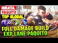 Full Damage Build Exp Lane Paquito [ Top Global Paquito ] Hinata. - Mobile Legends Emblem And Build