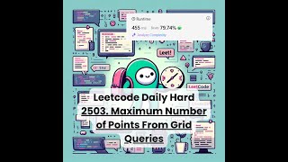 2503. Maximum Number of Points From Grid Queries [Hard] | Leetcode Daily | 3-27-25
