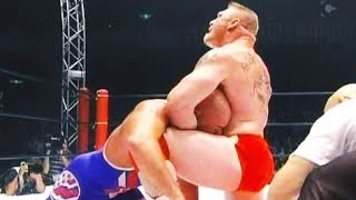 Kurt Angle vs. Brock Lesnar - IWGP Heavyweight Championship 2007 Highlights