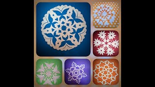 6 Diy Snowflakes Templates Easy And Simple A4 White Sheets- Step By Step Paper Art