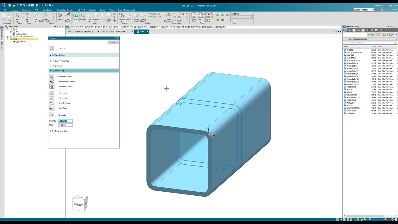 Create Custom Weldment Profile in Solid edge