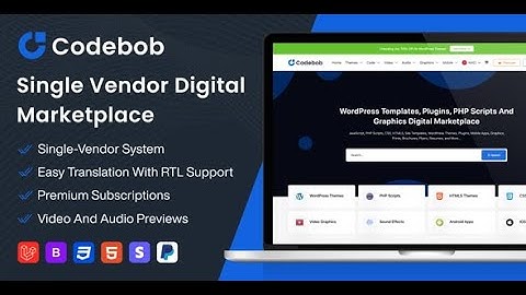 How to setup Codebob - Single-Vendor Digital Marketplace (SAAS)
