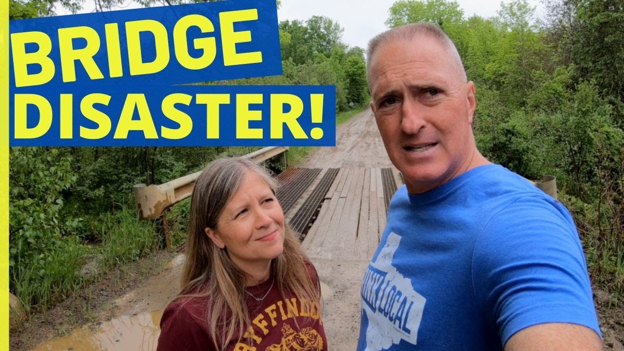 Too Heavy for the Bridge (BACKING DOWN DIRT ROAD) Full Time RV