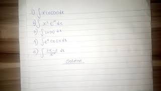 integration by parts, DI method, Very easy