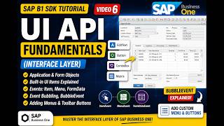 SAP B1 SDK Video 6: UI API Fundamentals (Interface Layer) | Forms, Events, Matrix Explained