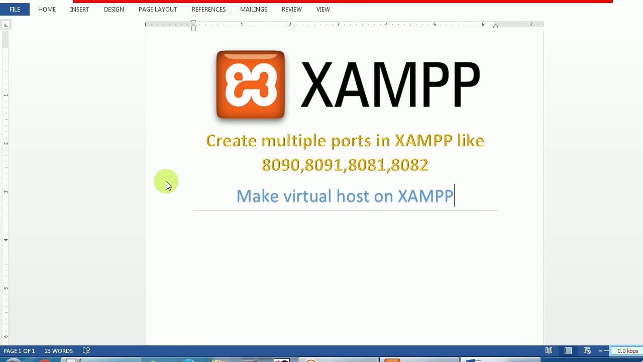 xampp virtual host multiple domains tutorial