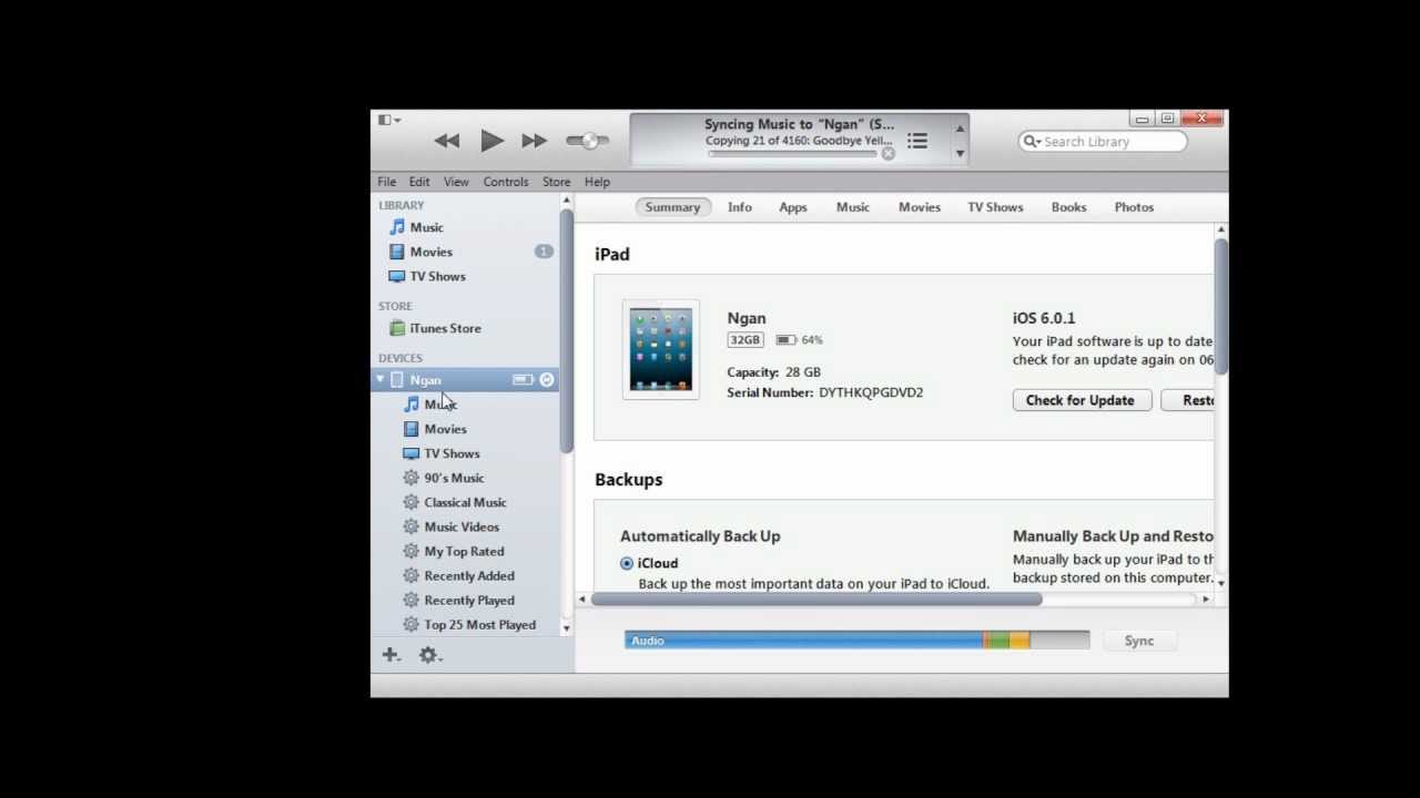 What is the way to transfer MP3 files to an iPod?