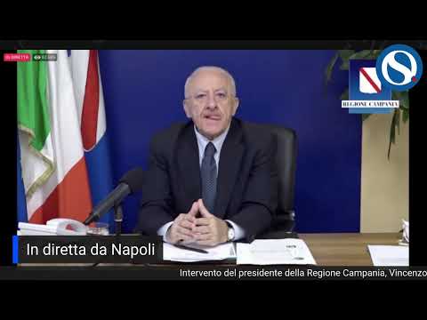 Conferenza stampa del presidente della Regione, Vincenzo De Luca