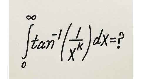 A Nice Integral With My Favourite Function & Hidden Identity || Calculus Mathematics 