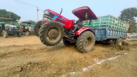 Pulling power test Mahindra Arjun Novo John Deere Eicher 485 New Holland 3630 JCB 3DX