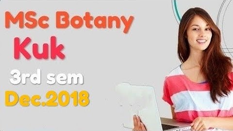 MSc Botany Kuk 3rd Sem