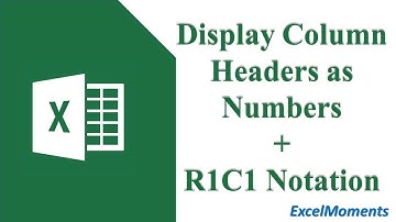 Display Column Headers as Numbers (R1C1 notation explanation)