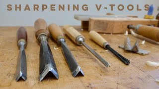 How to Sharpen a V-Parting Tool