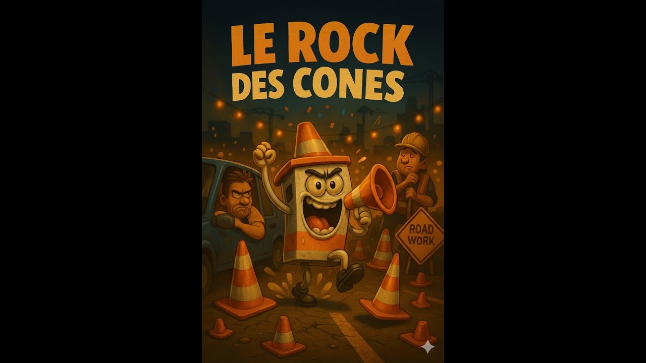 🚧 Le Rock des Cônes — Chanson blues-rock humoristique québécoise | La Fabrik Québécoise