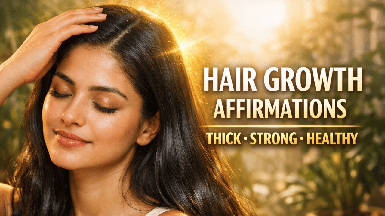 Powerful Hair Growth Affirmations for Long, Healthy Hair | Stop Hair Fall & Boost Growth Naturally