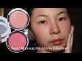 NEW! MAKEUP BY MARIO SOFT POP PLUMPING BLUSH VEIL - BARELY BLUSHING/PERFECT PINK + 8HR WEARTEST