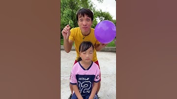 Exploding balloons is also fun🤪🤣🎈| Kem Family Shorts #shorts