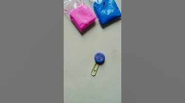 #diy paper clip 🥰💜|| #paperclip #shorts #claycraft