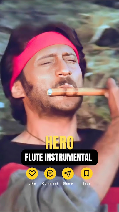 Download lagu Hero Instrumental Flute HD 🥰 | Hero (1983) | Jakie Shroff | Meenakshi Sheshadri #shorts #ytshorts