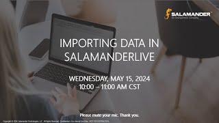 Importing Data in SalamanderLive