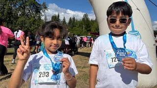 My first 5k Bubble Run 2026 🫧 🏅 #bubbles #5k #running #bubblerun #marathon 