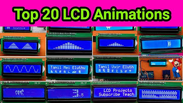 Top 20 Arduino LCD Animation Projects || animation lcd 16x2 || LCD Custom Animation Project