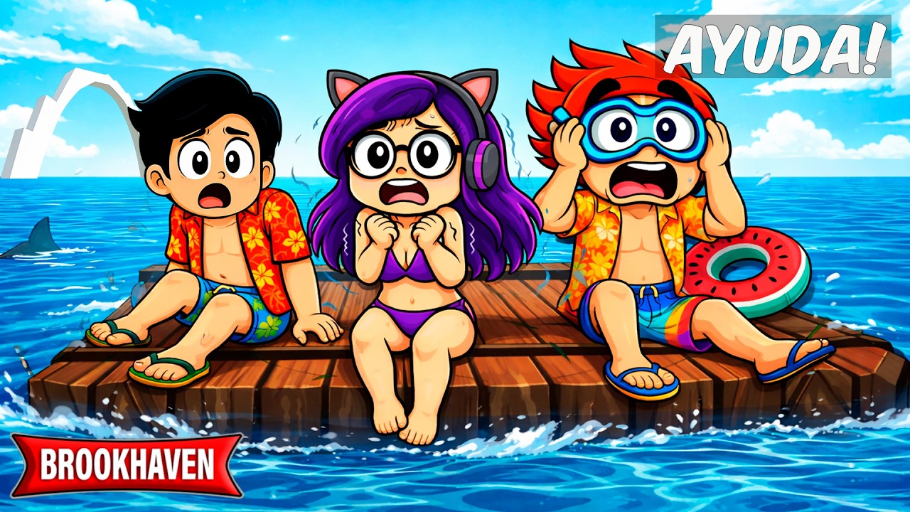 ATRAPADOS en el MAR de BROOKHAVEN en ROBLOX | Kori