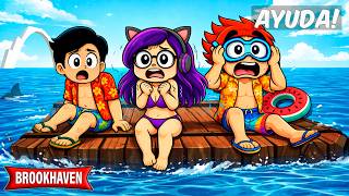 ATRAPADOS en el MAR de BROOKHAVEN en ROBLOX | Kori