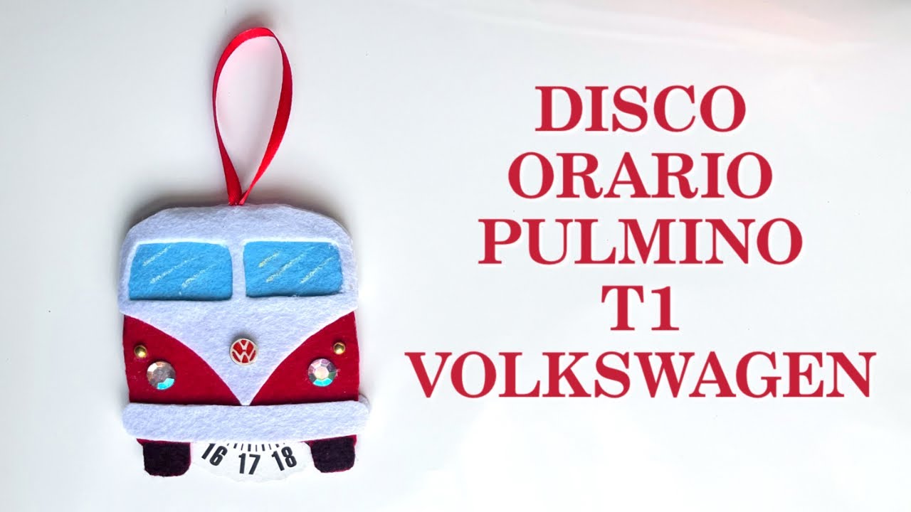 REGALO PERFETTO per la FESTA DEL PAPÀ: Disco Orario In Feltro Il PULMINO VW Arte per Te